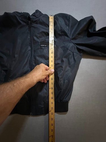 Vintage Members Only Jacket Adult 42 Black Logo Full Zip Long Sleeve Coat. - Picture 9 of 10