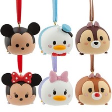 Disney Store Tsum Tsum Ornament Set Mickey Minnie and Friends New In Box Retired