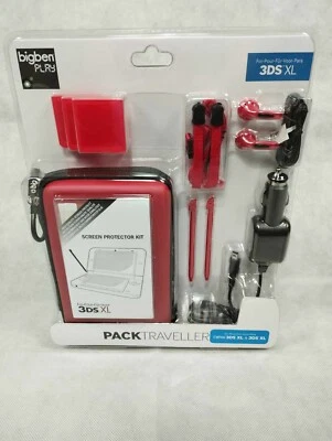 Pochette stylet écouteurs chargeur rouge Neuf Nintendo DS lite / DSI XL / 3DS XL