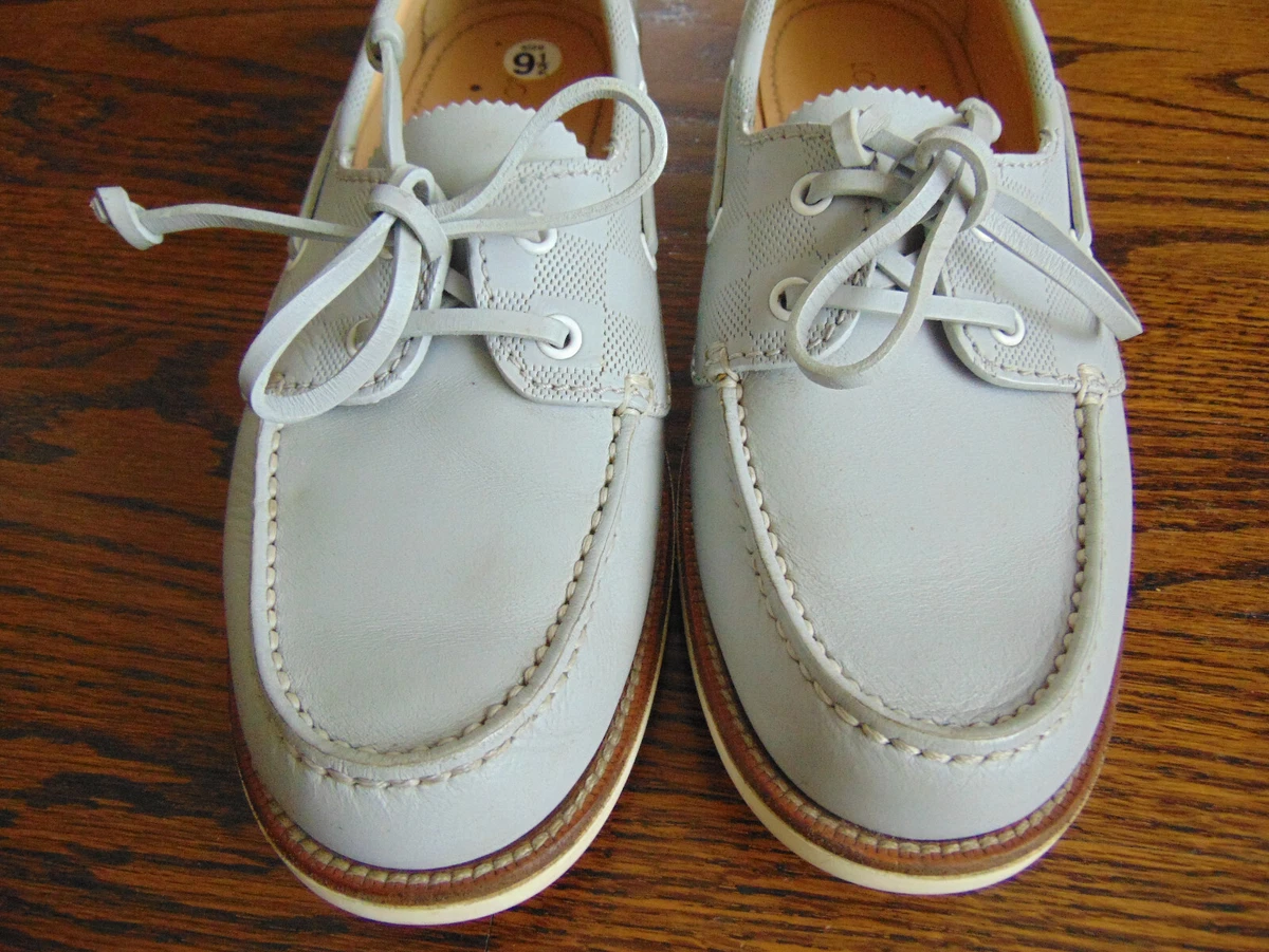 LOUIS VUITTON LV CUP men's white boat yachting sailing shoes white LV  10 US 11