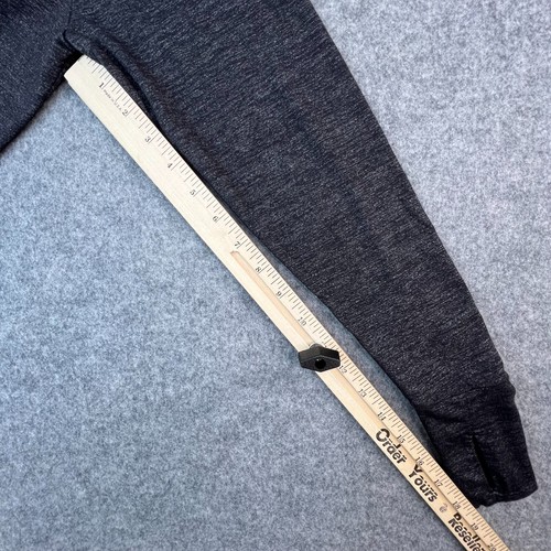 Chemise Athleta femme extra petite grise manches longues haut trous de pouce athlétique - Photo 4/7
