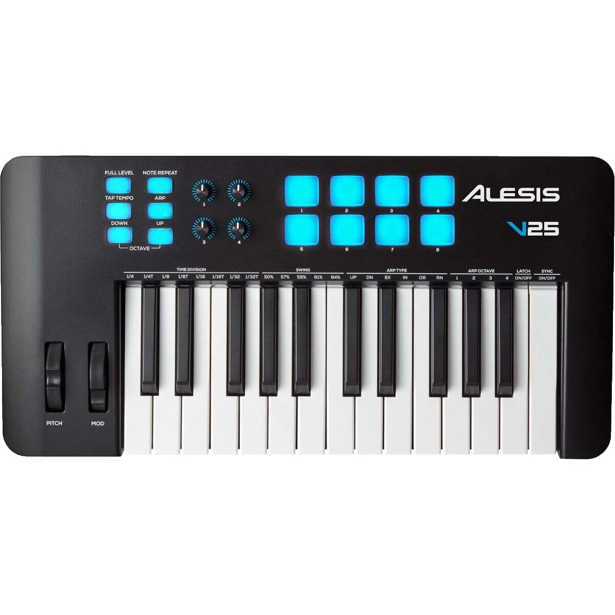 Los controladores de Teclado MIDI Alesis