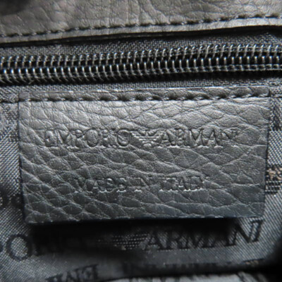 バッグ 00s EMPORIO ARMANI leather shoulder bag S02-k078 EMPORIO ARMANI Logo allover canvas/leather shoulder bag