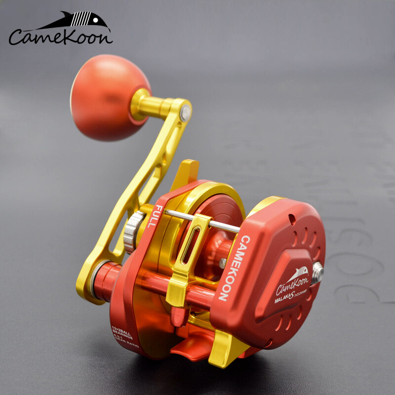 Moulinet De Traîne CAMEKOON Levier Aluminium - Tambour 500, Drag 30kg