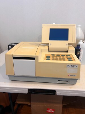 Shimadzu UV-1201V UV/Vis Spectrophotometer w/Cylindrical Cell Holder