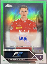 2023 Topps Chrome Formula 1 F1 Frederik Vesti Autograph Green 76/99 #CAC-FV