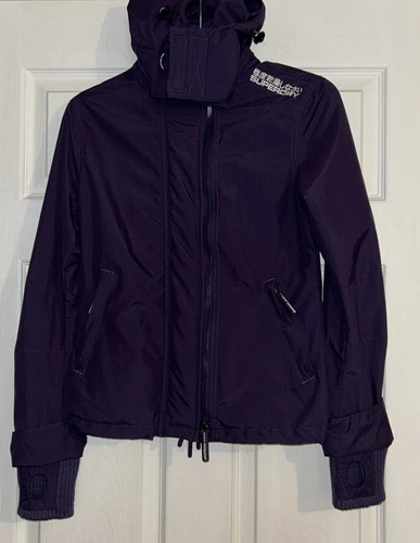Superdry Hooded The Windcheater Jacket Coat Waterproof Size Small RN:127685 - Picture 10 of 18