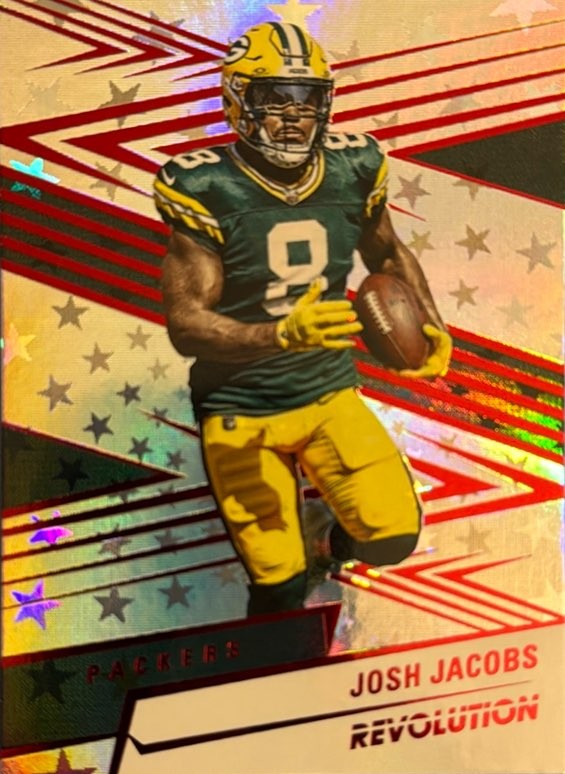 2025 Panini Revolution #171 Josh Jacobs Red Astro