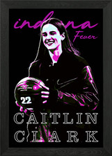 Caitlin Clark Indiana Fever Portrai Framed Wall Art Poster Canvas Print Picture