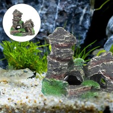 Aquarium Landscape Rockery Resin Mountain Ornament Fish Tank Decoration