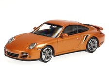Porsche 911 997 Turbo 2009 gold diecast model car 940069011 Maxichamps 1:43