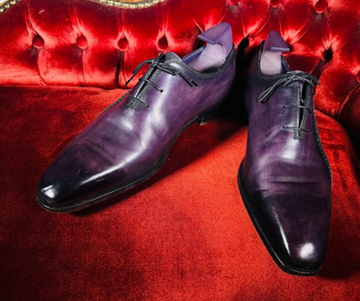 berluti dress shoes Scars Calligraphy Scritto Patine Leather with Shoe Tree Sz 9 US 10 and square tongue make 8yr Berluti men Club Monaco Year-End Sale SIZE:A4