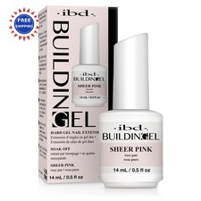 Building Gel Hard Nail Extension Sheer Pink 0.5 oz