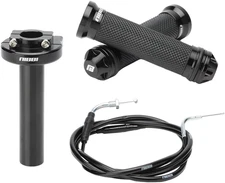 Nibbi Throttle Assembly Set, 7/8'' Grips 22Mm Twist Throttle with Cable, Fit for