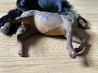 Two Vintage Toy Horse Figurines With Flocking And Fur Manes And Tails — photo 8