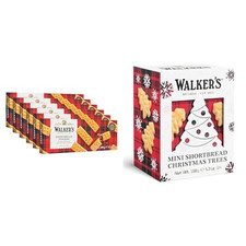 Walker’S All-Butter Shortbread Fingers - 8-Count Box (Pack of 6) + Christmas Tre