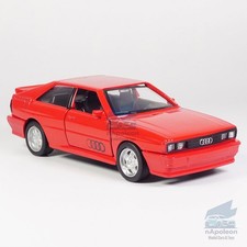 1/36 Audi Quattro 1980 Modelo Coche Diecast Vehículo de Juguete Niños Regalo Colección Rojo