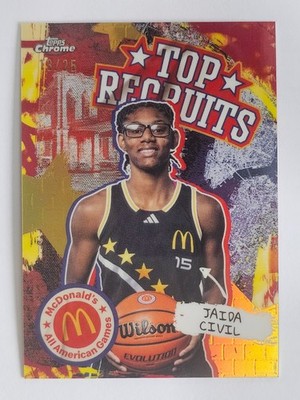 2025 Topps Chrome McDonald s Jaida Civil Top Recruits TIE-DYE 13/25 #TP-20