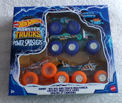 Hot Wheels Monster Trucks 1:64 Power Smashers Multi Pack Set Neu Sealed Neu in OVP