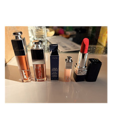 Dior Addict Lip Glow Oil, Lip Maximizer, Lipstick Set Red Pink Peach Plumping