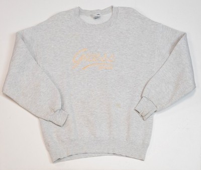 True Vintage Guess Jeans Sweatshirt Size L Distressed USA Embroider Designer