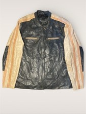 Marbet Biker Jacket Dual Colour Beige Black Men’s Size Medium