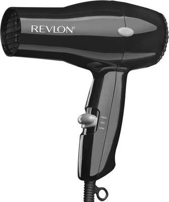 Compact Hair Dryer | 1875W Lightweight Design, Perfect for Travel, (Black)