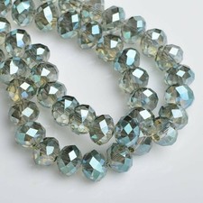 Lots Wholesale Rondelle Faceted Crystal Glass Loose Spacer Beads 4mm 6mm 8mm New