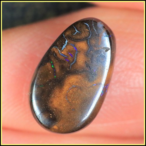 3,5 kt natürlicher AUSTRALIEN KOROIT Boulder Opal Stein + VIDEO - Bild 8 von 9