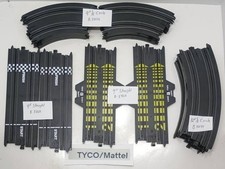 89- TYCO/Mattel - Mixed Lot of 18 HO Slot Car Tracks - Used
