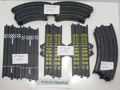 89- TYCO/Mattel - Mixed Lot  of 18 HO Slot Car Tracks - Used