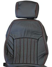 Black Leather Seat Covers W Red Stitching For 1997-2002 Pontiac Trans Am Black Leather Seat Covers W Red Stitching For 1997-2002 Pontiac Trans Am