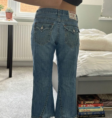 True Religion y2k Jeans Flared Baggy Joey Vintage Size 32x34