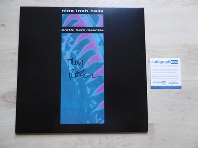 Trent Reznor Nine Inch Nails Original Autogramm signed LP-Cover Vinyl ACOA