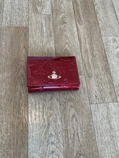 Vivienne Westwood Gamaguchi Trifold Wallet Color Red orb Enamel
