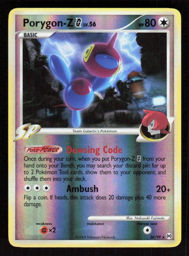Pokemon Porygon-Z G 26/99 Reverse Holo Rare Arceus (NM)