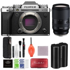 FUJIFILM X-T5 Mirrorless Camera Silver w/ Tamron 18-300mm f/3.5-6.3 Di Lens