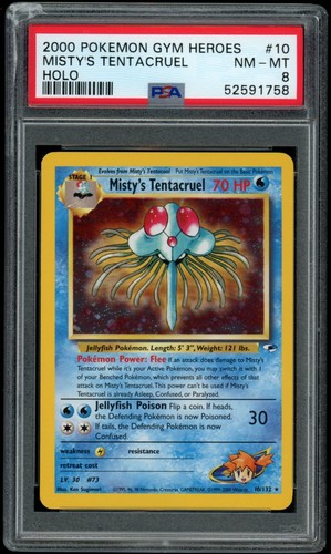 Misty's Tentacruel (Unlimited) graded PSA 8 for sale on eBay