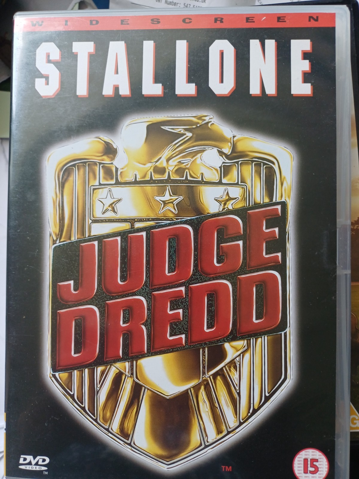 Judge Dredd DVD Stallone. Free UK postage