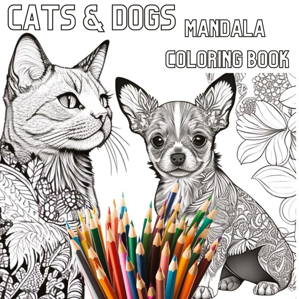 Cats & Dogs Mandala Coloring Book Joe Hammoud Taschenbuch Deutsch 2024 Tredition-image