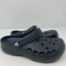 Crocs Kids Via Clog - Black, Size J1 (1 Little Kid) Medium