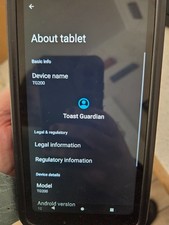 Lot of 5 Toast Go 2 Handheld POS Tablets TG200 with Charging Dock.