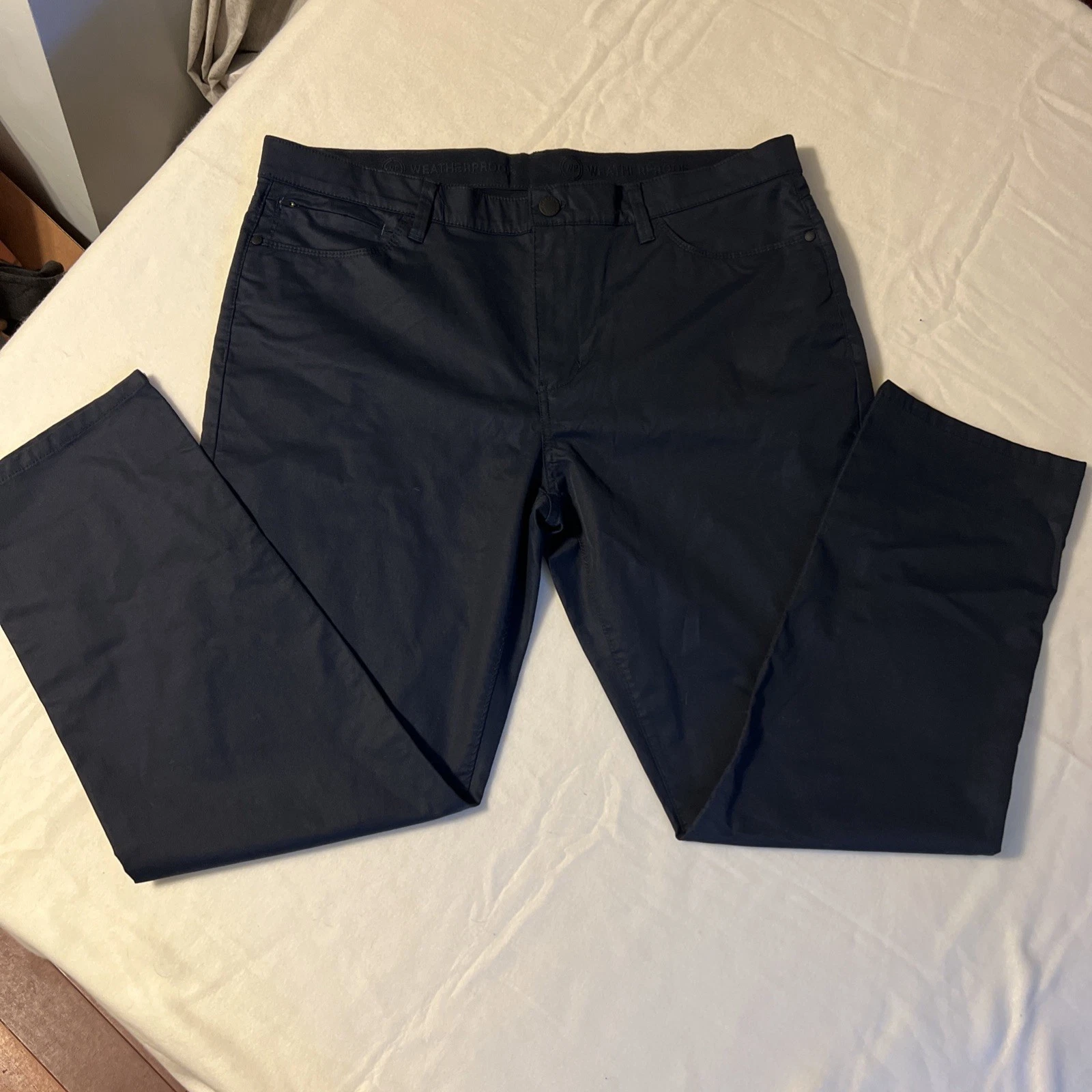 Weatherproof Pants Mens 36x30 Gray Commuter Secure Pocket Stretch NEW
