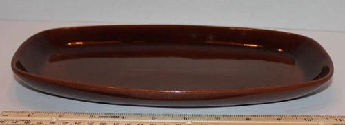 Frankoma 6P serving platter/dish in Brown