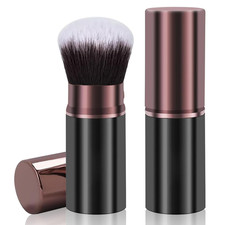 Retractable Makeup Brush,Travel Powder Kabuki Makeup Brush Face Blush Brushes fo