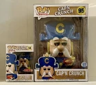 Funko Pop Ad Icons Lot Of 2 Capn Crunch Cereal 10-Inch With Protector See Pics!!