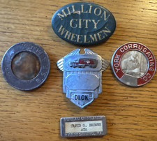 Lot Of Antique Worker ID Badges - Trolley - and Similar