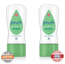 Johnson's Baby Oil Gel with Aloe  Vitamin E - 6.5oz 2 Pack 