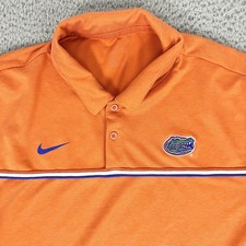 Florida Gators Shirt Mens XL Orange NCAA Football Nike Dri Fit Polo