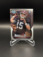 Ty Simpson 2022 Bowman U Football 1st Base # 80 Alabama QB 📈